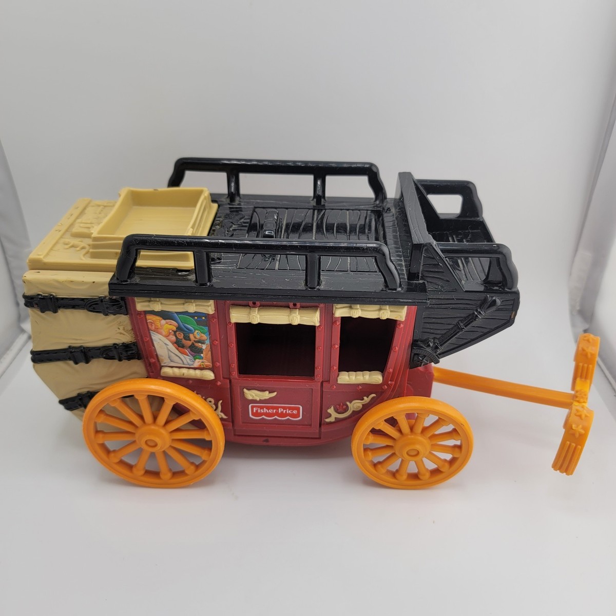 Fisher-Price Great Adventures Cannonball Stagecoach Working Cannon