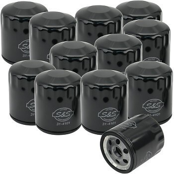 S&S CYCLE 310-0239 Oil Filter Black - 12-Pack