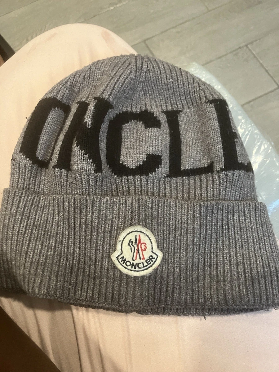 Moncler Gray Men's Beanie for sale | eBay