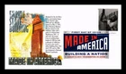 DR JIM STAMPS US COVER MADE IN AMERICA BUILDING A NATION FDC PANDA CACHET