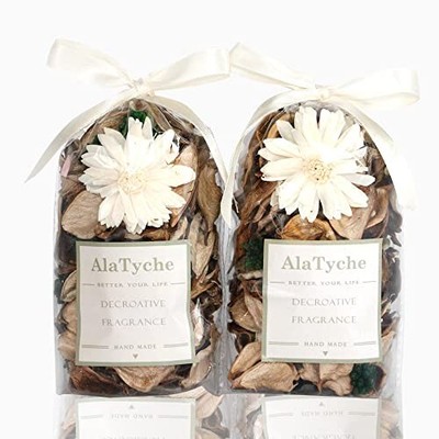 Spring Potpourri Bags,Vanilla Scented Potpourri Bowl Fillers,Dried mini White