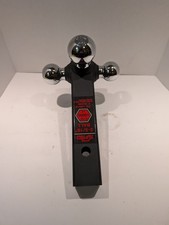 Trailer Hitch Tri-ball Hitch Mount With Beast Tow Hook Chrome Hitch Balls Fit...
