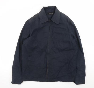 Jaeger Herren Jacke blau klein Baumwolle Polyester Reißverschluss