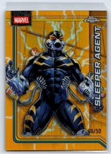 2026 Topps Chrome Marvel Sleeper Agent #100 Storm’s Gold Lightning Refractor /50