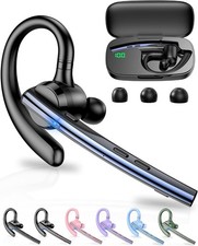 Trucker Wireless Mic Blue Parrot Bluetooth Noise Cancelling Headset Earpiece New