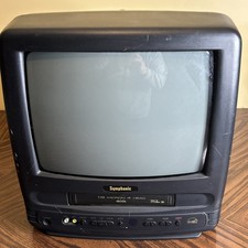 Symphonic 13" TV CRT VCR VHS combo SSC139V retro televisión para juegos SIN CONTROL REMOTO