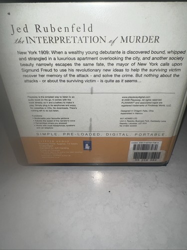 Jed Rubenfeld - The Interpretation of Murder - Unabridged Playaway Audiobook - Picture 2 of 4