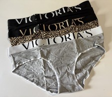 NWT Victoria's Secret PINK Size L Logo Hiphuggers Panty Lot of 3 Panties Large