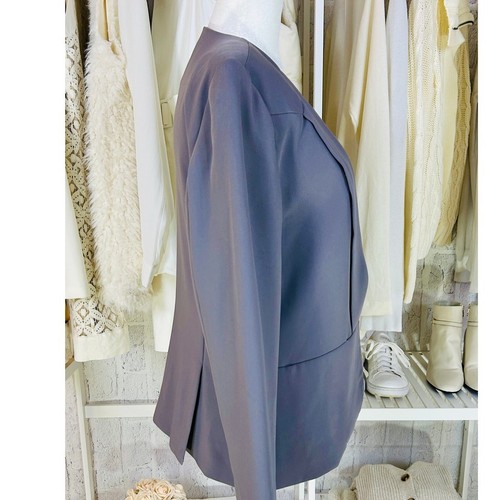 Jennifer Lopez Women's Size L Purple/Gray Hook & Eye Closure Blazer Jacket #0116 - Picture 2 of 7