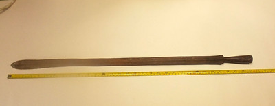 ALTE AFRIKANISCHE MASAI JAGD SPEERSPITZE 79cm LANG