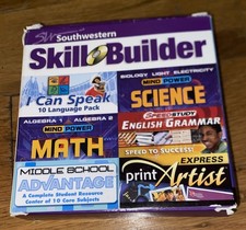 Southwestern Skill Builder Middle School Math Science Print Artist 6 Discs
