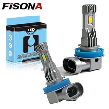 FISONA H11 LED Headlight Bulb White Low Beam Conversion Kit 80000LM Super Bright