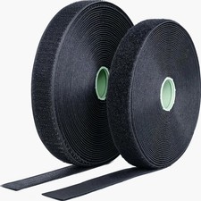 Industrial Strength Sew-On Hook and Loop Tape 1" x 33ft Nylon Fastener NEW