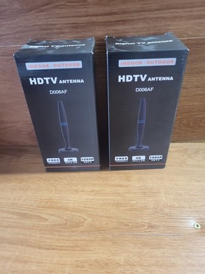 TV Antenna (2-SET) Digital HDTV Indoor/Outdoor D006AF 1080P 4K Ultra HD NEW