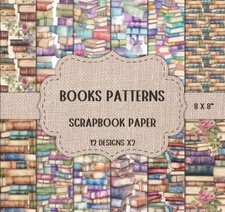 Scrapbook Paper Books Patterns Themed: Decorative Craft Paper, Scrapbooking, Jun