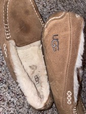 UGG Ansley Slipper Womens US Size 11 Shearling Sheepskin Fur Chestnut Brown