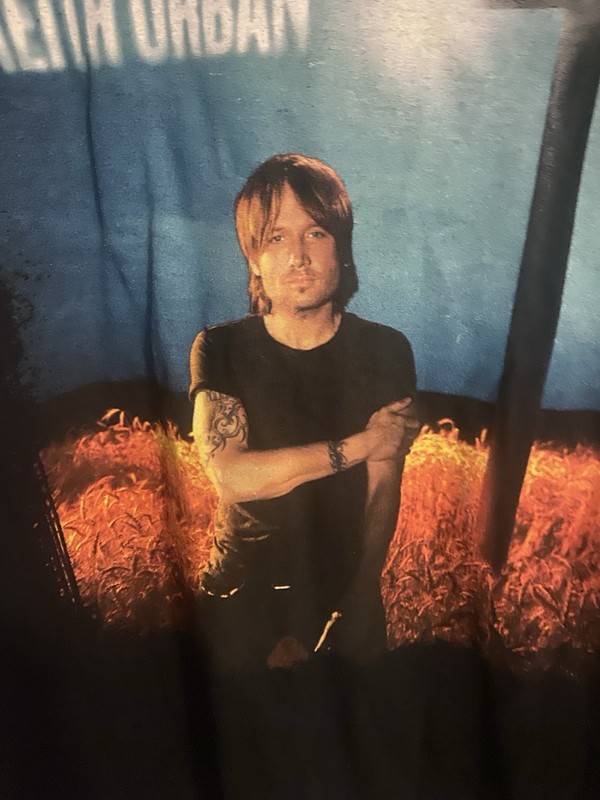 Keith Urban 2014 Fuse Tour Concert Shirt 2 Sided, With Tour Locations Size M