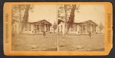 b555, American Scenery Stereoview, # -, Fairmount Park, Guard House, 1870s