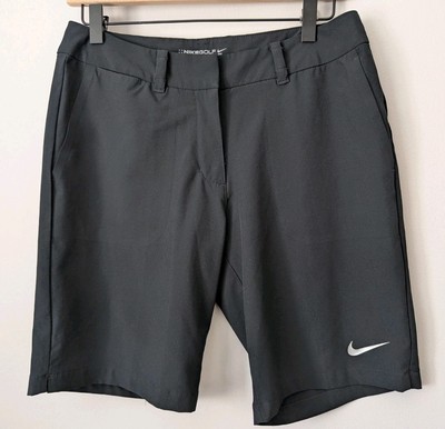 Nike Victory Dri-Fit NikeGolf Flat Front Zip Shorts 8'' Size 4 Black 725768 EUC