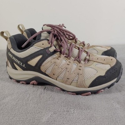 Merrell Accentor 3 Shoes Womens Size 8.5 EUR 39 Gray Pink Hiking Trail J037026