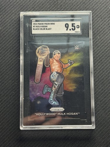 Hollywood Hulk Hogan #3 2024 Panini Prizm WWE Black Color Blast card
