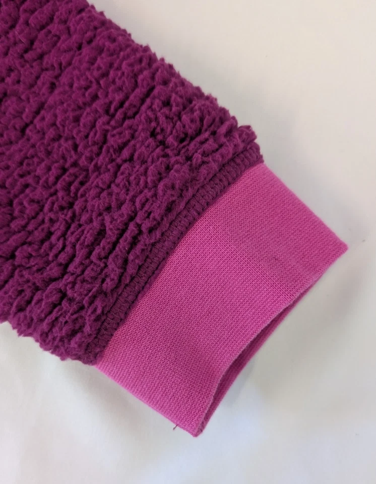 Sudadera con Capucha Lands End Youth Sherpa Fucsia Ciruela Nueva con Etiquetas (Precio de venta sugerido por el fabricante 49,95 USD) Foto 3 de 4