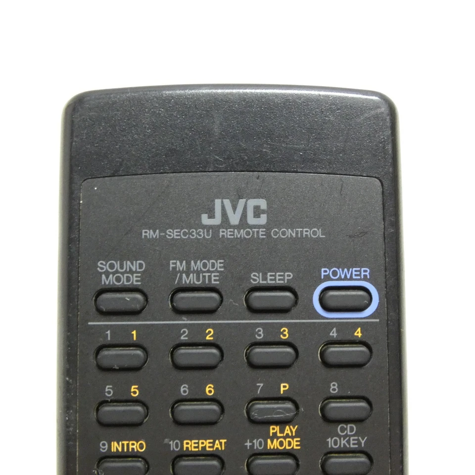 TELECOMMANDE JVC RM SEC33U REMOTE CONTROL OFFICIELLE OCCASION D'ORIGINE TESTE - Photo 3/4