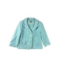 Ann Taylor Light Blue Textured Blazer Jacket Size 12