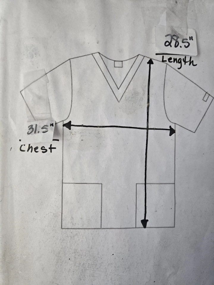 UA скрабы скраб верхний размер 3 X оранжевый/красный/коричневый цветочный груди 31,5»/L 28,5» - Изображение 4 из 4