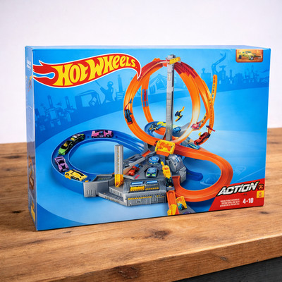 Hot Wheels CDL45 Spin Storm Mega-Crash Superbahn - Looping Rennbahn - NEU & OVP