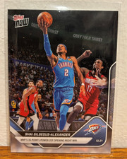 2025 Topps Now Shai Gilgeous-Alexander - First Topps Now with Basketball License