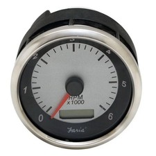 Faria Boat Tachometer Gauge THC614A | W/ Digital Hour Meter 3 1/4 Inch