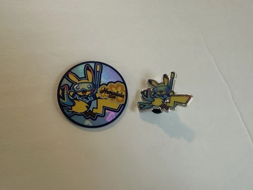 Pokemon Honolulu 2024 World Championship Pikachu Collector’s Pin And Coin