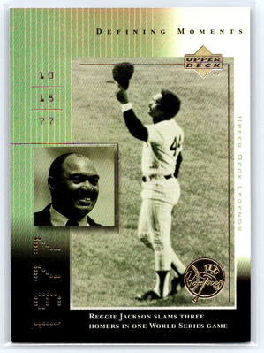 Reggie Jackson Defining Moments 2000 Upper Deck Legends #DM1 New York Yankees