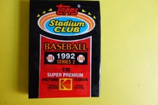 Topps 1992 Stadium Club Series 2 Baseball Sealed Pack - 15 Super Premium Cards
