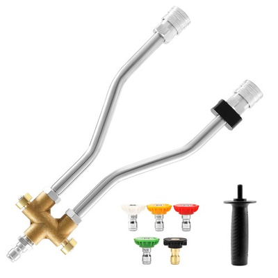 #ad Dual Lance Pressure Washer Wand for Foam Cannon Pressure Washer Dual Connect... $25.38