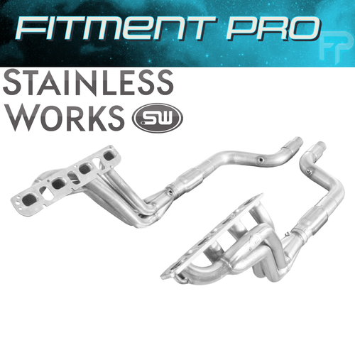 Stainless Works/Power SHM64HDRCAT 3" Catted Headers For 05-23 Charger/Challenger - Picture 1 of 24