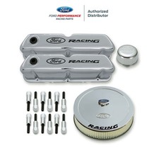 Mustang 289 302 351w Ford Racing Engine Valve Covers Air Cleaner Oil Cap