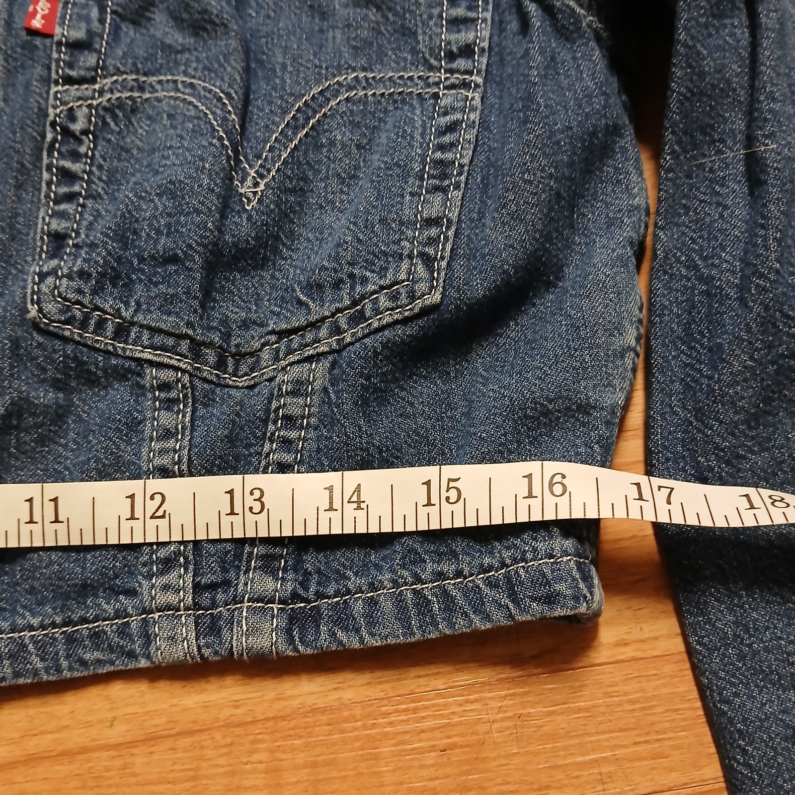 Authentic Levi's Cropped Lightweight Jacket Or Sh… - image 13