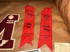 VINTAGE MILACA HIGH SCHOOL LOT LETTERMAN PATCH & SILVER PHOTO, RIBBONS, PROGRAM — photo 4