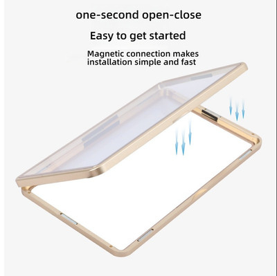 Precise-Fitting Anti-Slip Shell Metal Glass Magnetic Case for PSA/CGC 35PT Cards