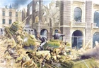 WW2 WWII RUSSIAN SOLDIERS ATTACK Military War Poster Print