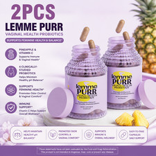Lemme Purr Vaginal Probiotic Capsules for Women-Balanced pH,Healthy Odor120Ct