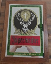 Vintage Jägermeister Mirror Sign Bar 22x16 Very Nice!