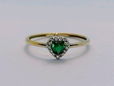 9ct Gold Stacking Heart Ring Fully Hallmarked Size O