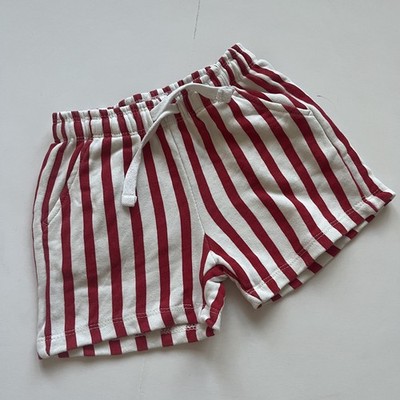 Zara Red Striped Toddler Shorts Size 3