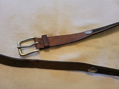 #ad TRAFALGAR LEATHER BELT MEN 40 $28.00