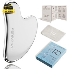 Gua Sha Facial Tools, Stainless Steel Guasha Tool for Acupuncture, Manual Massag