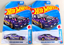 2026 Hot Wheels Toyota AE86 Sprinter Trueno J Import K Case Purple Lot of 2 NEW
