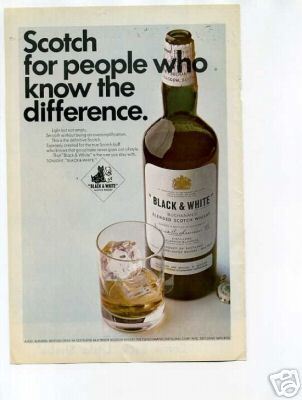 Black & White Scotch Whisky Ad 1960's Original Ad - Picture 1 of 1